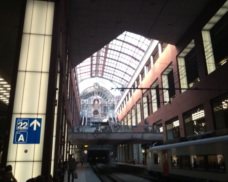 Antwerp Centraal from below