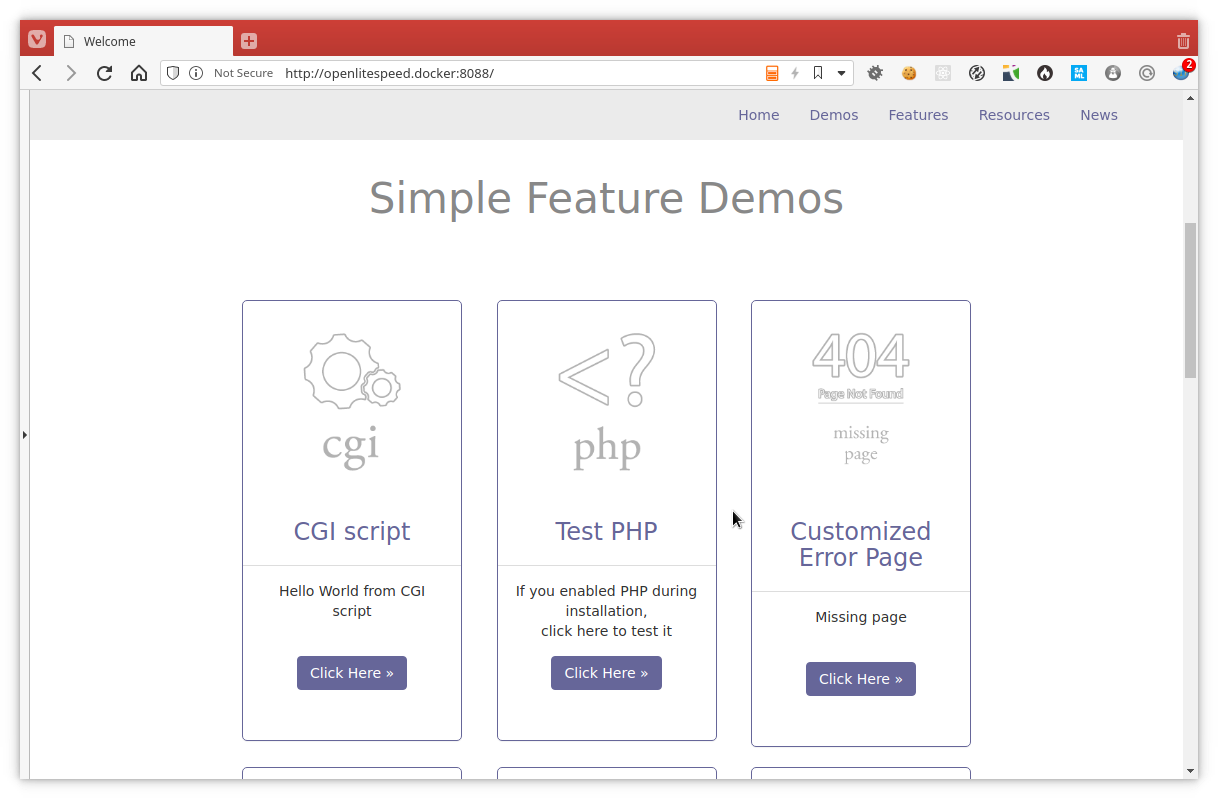 example vhost feature links