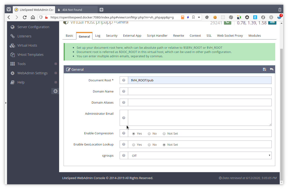 vhost documentroot